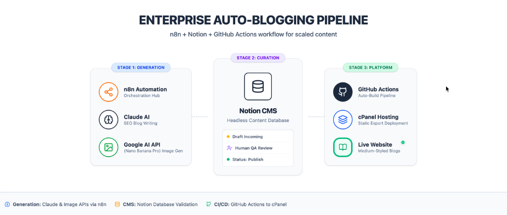 AI Auto-Blogging with Notion & GitHub Actions — AI & Automation project by Alfa Analytics